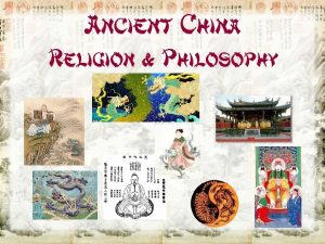 Ancient China Religion Philosophy Religion Philosophy in Ancient
