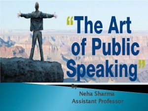 By Neha Sharma Assistant Professor Agenda Meaning Where