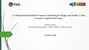 A 3 Dimensional Borehole Numerical Modeling for Single