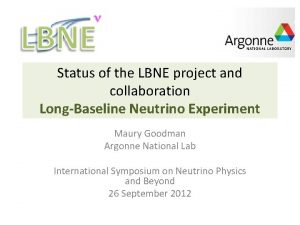 Status of the LBNE project and collaboration LongBaseline