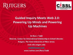 Guided Inquiry Meets Web 2 0 Powering Up
