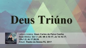 Deus Trino Letra e msica Gean Carlos de