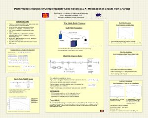 Performance Analysis of Complementary Code Keying CCK Modulation