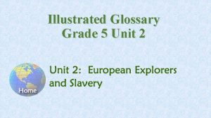 Illustrated Glossary Grade 5 Unit 2 conquistador forums