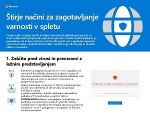 tirje naini za zagotavljanje varnosti v spletu Zaradi