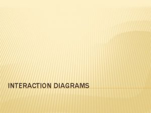 INTERACTION DIAGRAMS INTERACTION DIAGRAMS Shows you stepbystep one