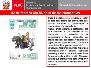 02 de febrero Da Mundial de los Humedales