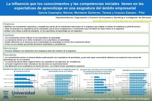 La influencia que los conocimientos y las competencias