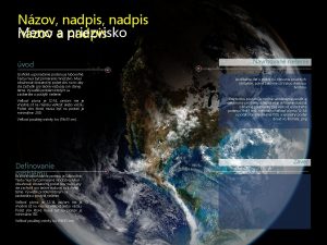 Nzov nadpis Meno nzov a priezvisko nadpis vod