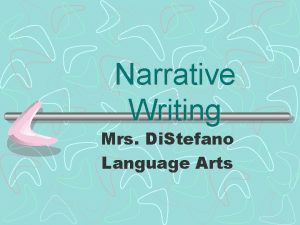 Narrative Writing Mrs Di Stefano Language Arts What