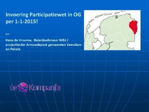 Invoering Participatiewet in OG per 1 1 2015
