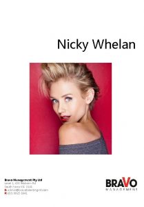 Nicky Whelan Bravo Management Pty Ltd Level 1