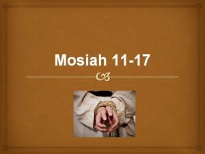 Mosiah 11 17 Scripture Charades v King v