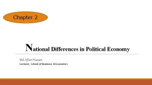 Chapter 2 National Differences in Political Economy Md