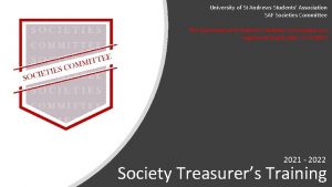 University of St Andrews Students Association SAF Societies