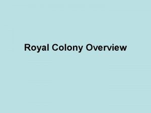 Royal Colony Overview Trustee vs Royal Colony Trustee