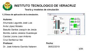 INSTITUTO TECNOLOGICO DE VERACRUZ Teora y modelos de