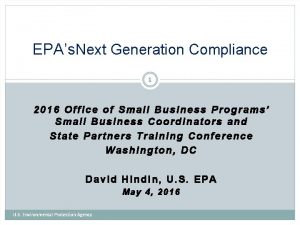 EPAs Next Generation Compliance 1 2016 Office of