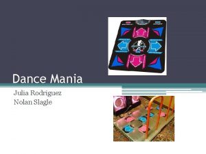 Dance Mania Julia Rodriguez Nolan Slagle Understand The