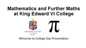 Mathematics and Further Maths at King Edward VI