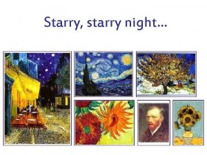 Starry starry night Who is the author of