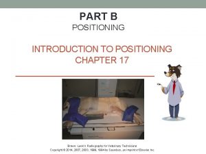 PART B POSITIONING INTRODUCTION TO POSITIONING CHAPTER 17