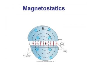 Magnetostatics Magnets and Magnetic Fields Magnets have two