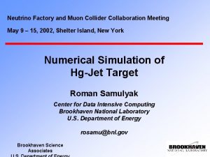 Neutrino Factory and Muon Collider Collaboration Meeting May