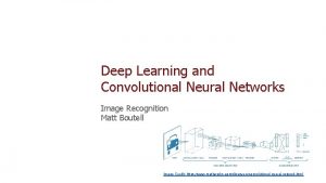 Deep Learning and Convolutional Neural Networks Image Recognition