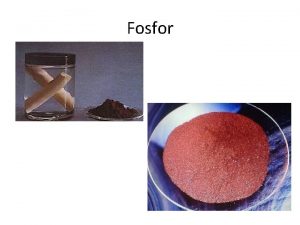 Fosfor FOSFOR Znaka P objev 1669 Fosfor m