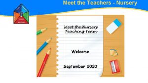 Meet the Teachers Nursery Meet the Teachers The
