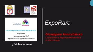 Expo Rare Giuseppina Annicchiarico Coordinamento Regionale Malattie Rare