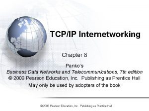 TCPIP Internetworking Chapter 8 Pankos Business Data Networks