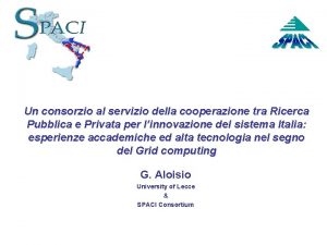 Un consorzio al servizio della cooperazione tra Ricerca