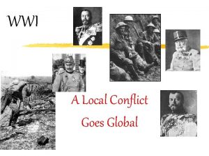 WWI A Local Conflict Goes Global Underlying Causes