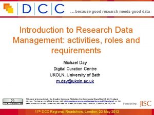 because good research needs good data Introduction to