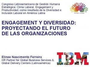 Congreso Latinoamericano de Gestin Humana Estratgica Clima Laboral