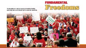 First Amendment Freedoms First Amendment five fundamental freedoms