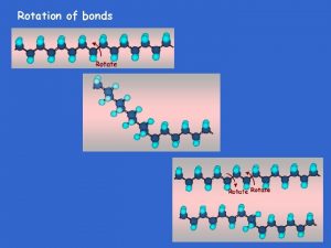 Rotation of bonds Viscous flow Occurs only by