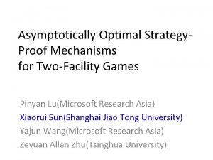 Asymptotically Optimal Strategy Proof Mechanisms for TwoFacility Games