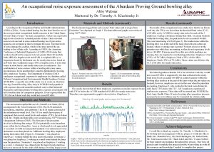 An occupational noise exposure assessment of the Aberdeen