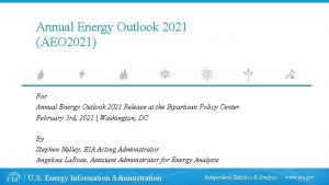 Annual Energy Outlook 2021 AEO 2021 For Annual