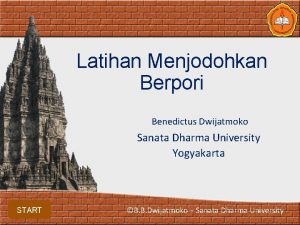 Latihan Menjodohkan Berpori Benedictus Dwijatmoko Sanata Dharma University