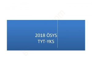 2018 SYS TYTYKS YK EKM 2017 TBARYLE NVERSTEYE