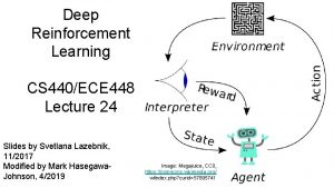 Deep Reinforcement Learning CS 440ECE 448 Lecture 24