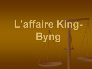 Laffaire King Byng 1925 Election fdrale n Les