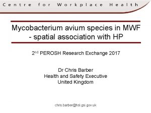 Mycobacterium avium species in MWF spatial association with