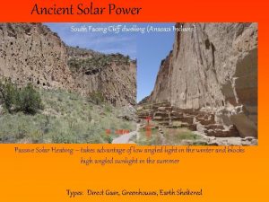 Ancient Solar Power South Facing Cliff dwelling Anasazi