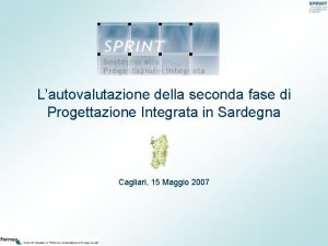 Lautovalutazione della seconda fase di Progettazione Integrata in