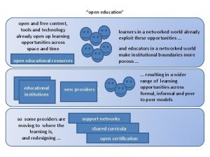 open education open and free content tools and